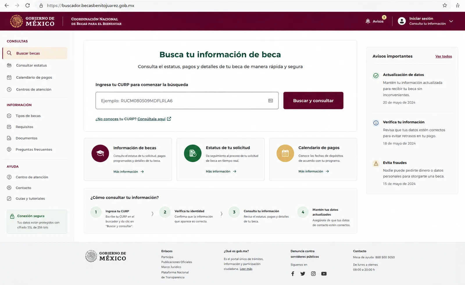 Accede al buscador oficial de becas